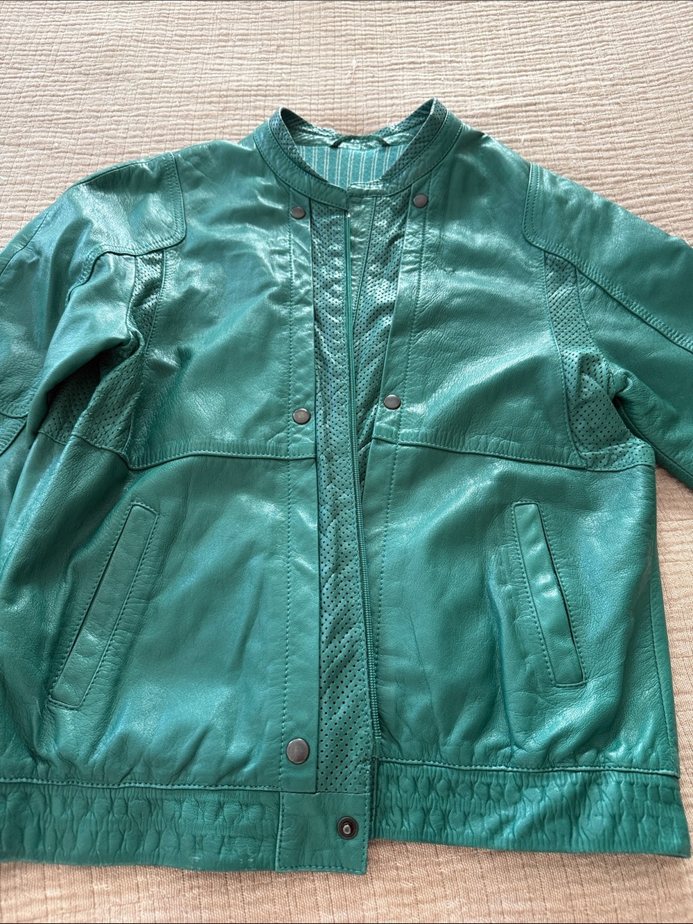 Genuine Leather Bomber Jacket